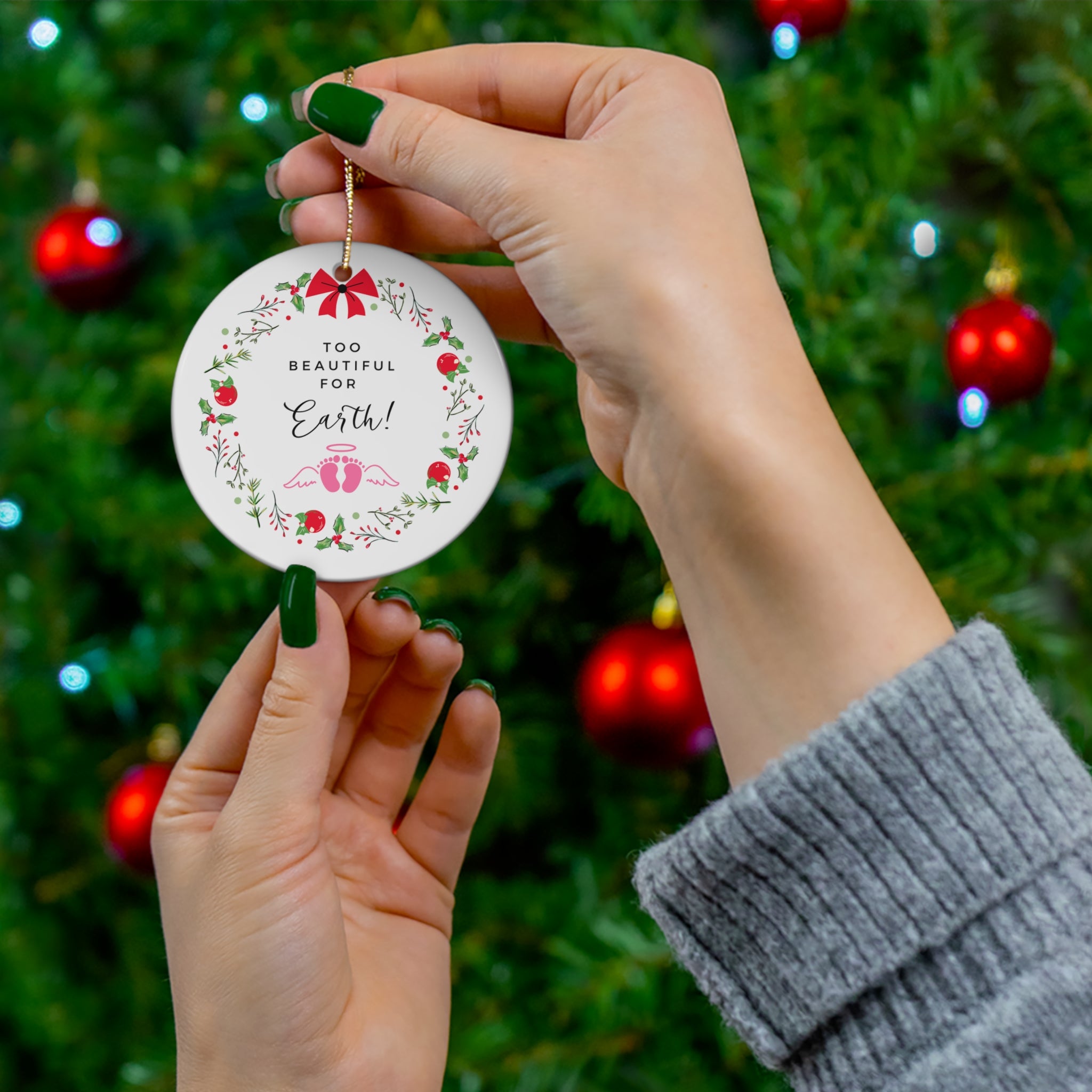 Christmas ornament for stillborn 2024 baby