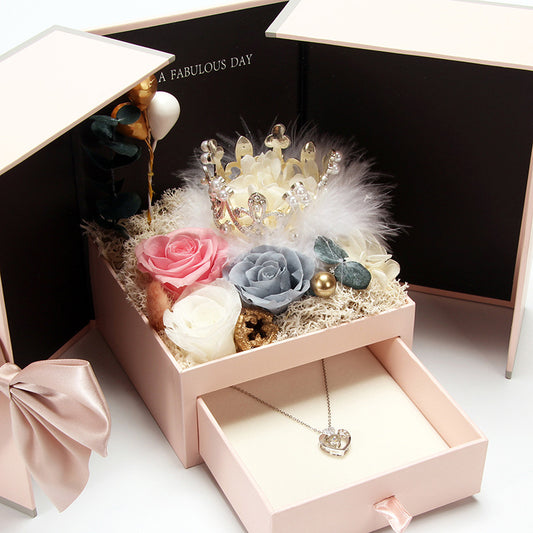 Eternal Flower Gift Box For Girlfriend, Wife, Bride, Mother, Bridesmaid