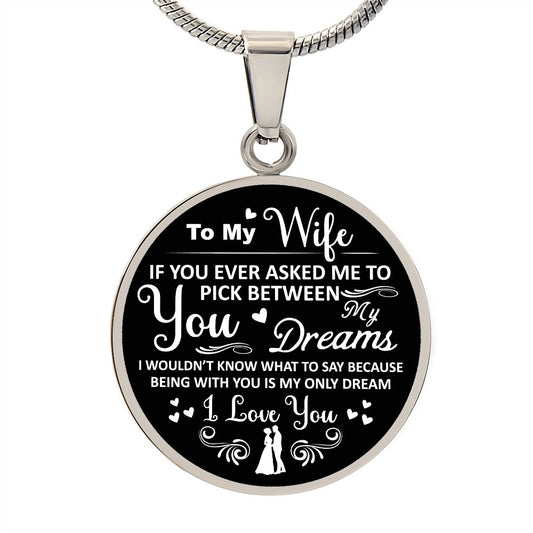 To My Wife | Luxury Circle Necklace