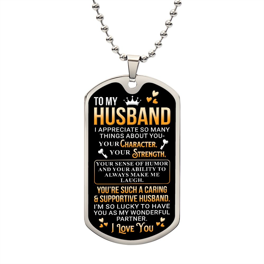 To My Husband | Luxury Dog Tag