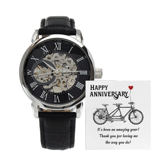 Happy Anniversary | Men's Openwork Watch