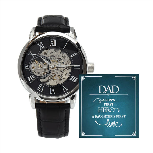 To Dad | Men's Openwork Watch