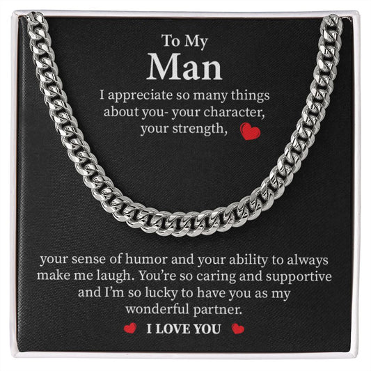 To My Man | Cuban Link Chain