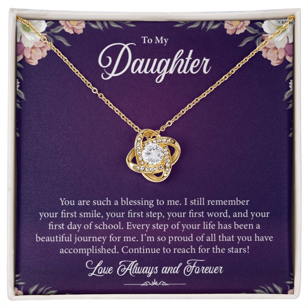 To My Daughter | Love Knot Necklace