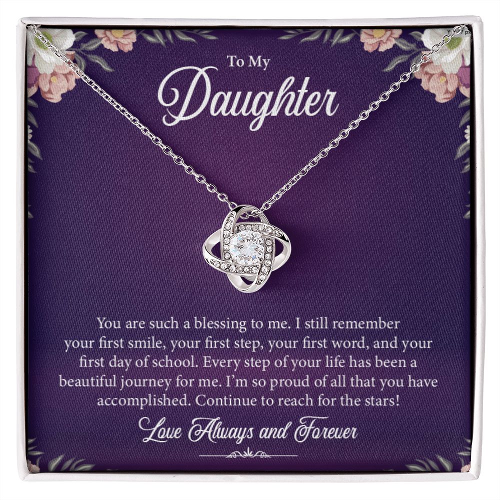 To My Daughter | Love Knot Necklace