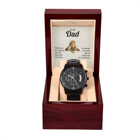 To My Dad | Black Chronograph Watch