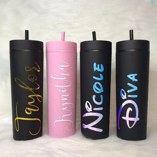 Customized Name Tumbler Rice Cup Grass Bridesmaid Gift